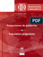 cepal - Projeções de População na América Latina