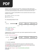 5.lists: 5.1. Accessing Values in Lists Ex