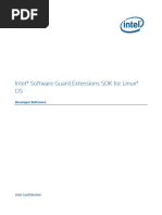 Intel SGX SDK Developer Reference Linux 1.9 Open Source