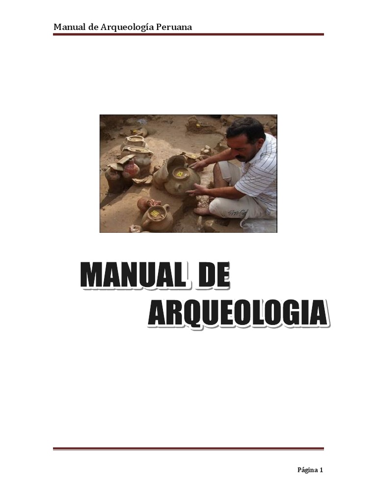 Manual Arqueologia Pdf Arqueología Cultura General