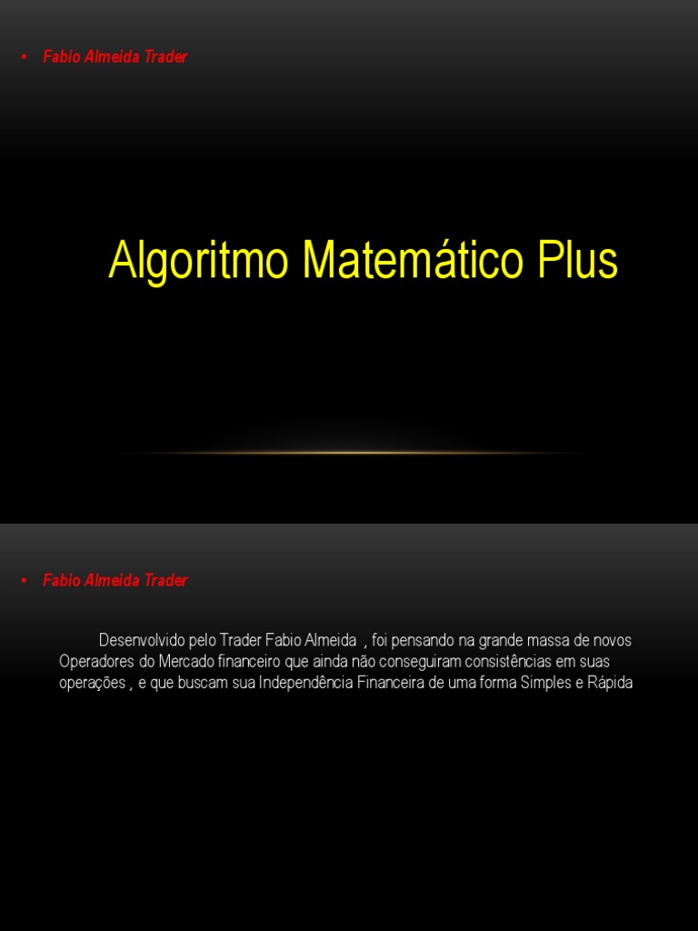 Treinamento sobre o Algoritmo Matemático Plus para operações binárias ...
