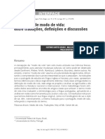 O conceito de modo de vida: entre traduções, definições e discussões