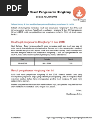 Togel Pengeluaran Hongkong Hari Ini
, Result Hasil Pengeluaran Hongkong 12 Juni 2018 Pengeluaran Hk Hari Ini 2018 Hasil Bertapa