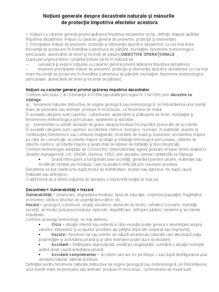 Calamitati Naturale | PDF
