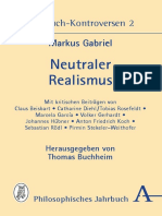 Buchheim, Thomas_ Gabriel, Markus - Neutraler Realismus _ Jahrbuch-Kontroversen 2. (2017, Verlag Karl Alber)