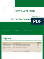 Excel Core 2016 Lesson 10