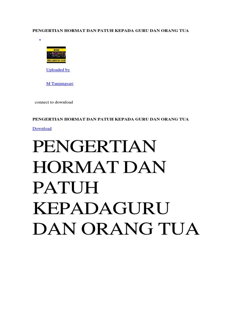 Pengertian Hormat Dan Patuh Kepada Guru Dan Orang Tua Pengertian Hormat Dan Patuh Kepada Guru Dan Orang Tua