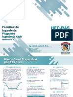 HEC RAS Diseño Canal Trapezoidal