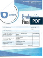 Editorial Mateo Sexto Grado Evaluacion Final