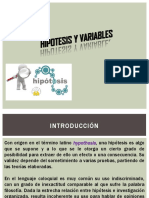 Hipotesis y Variables