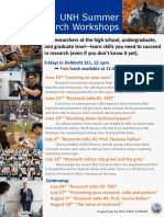 Unh Summer Research Workshops 2018