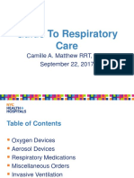 Respiratory Medical Residents Presentation