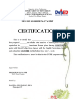 Certificate For Lesson Plans