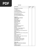 Cost Sheet