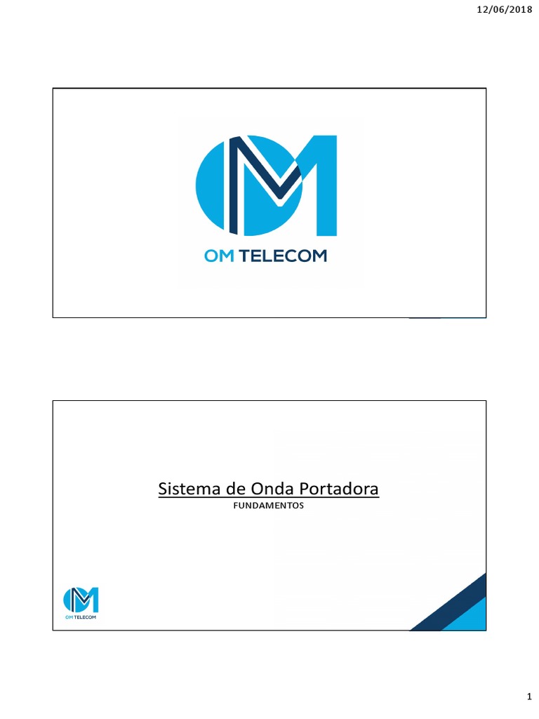 Sistema de Onda Portadora en Telecomunicaciones | PDF | Modulación ...