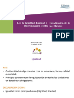 Ley de Igualdad Equidad y Erradicacion de La Discrimincacion Contra Las Mujeres