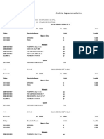 Analisis Sub Pre Supuesto Vario S