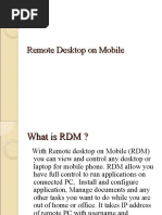 Remote Desktop On Mobile