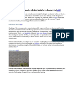 Common failure modes of reinforced concrete structures