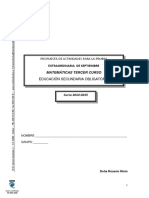 Refuerzo Matemáticas 3 ESO 2014 2015