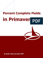 Percent Complete Fields in Primavera P6