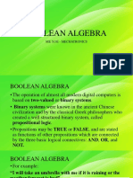 Boolean Algebra: Me 513E - Mechatronics