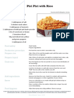 Piri Piri With Rice PDF