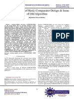 A Review Paper of Basic Comparator Design & Issue of Old Algorithm