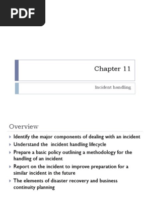 IncidentHandling