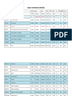 Exam Schedule Igcse