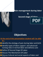 Pain Management During Labor & Second Stage of Labor