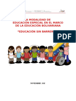 Reforma Educación Especial