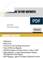 Procure-to-Pay Reports Summary/TITLE