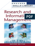 Career Skills Library - Research and Information Management, 2nd Ed. (Facts On File) 1998-04 PDF