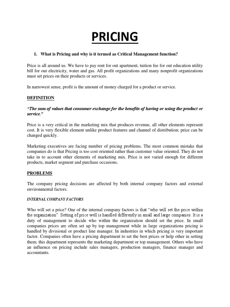 Understanding Pricing Strategies | PDF | Demand | Pricing