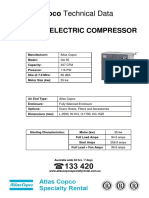 Atlas Copco Technical Data: Ga 55 Electric Compressor