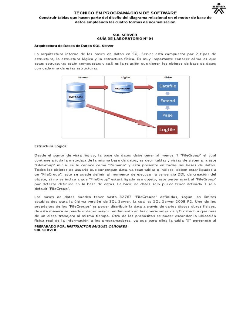 Guía N°1 SQL Server Management Studio | PDF | Servidor SQL de Microsoft ...