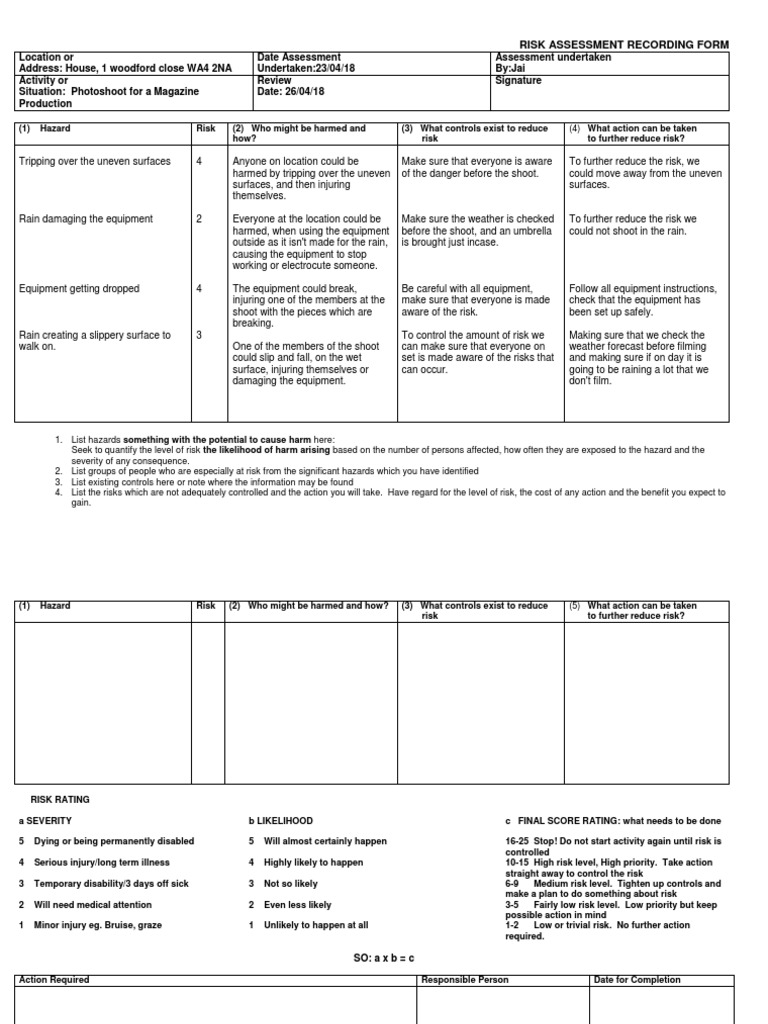Risk Assessment House | PDF | Hazards | Risk