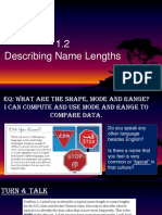 1.2 Describing Name Lengths