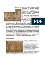 Códice Peresiano, uno de los cuatro códices mayas