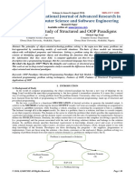 Comparative Study of Structured and OOP Paradigms