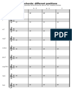 Seventhchords: Different Positions: Notate The Requested Seventhchords Above The Notated Pitches Root 6 - 5 4 - 3 2