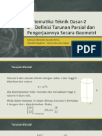 8 Definisi Turunan Parsial Dan Pengerjaannya Secara Geometri