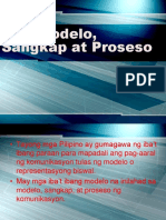 Mga Modelo, Sangkap at Proseso