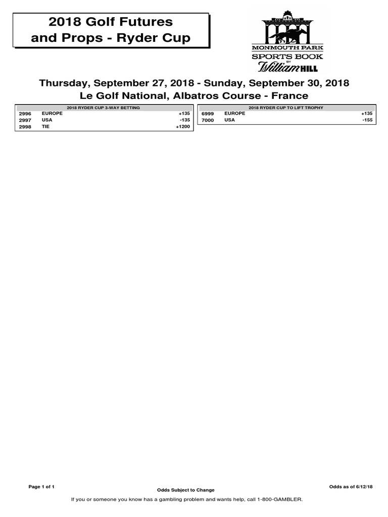 Ryder Cup PDF