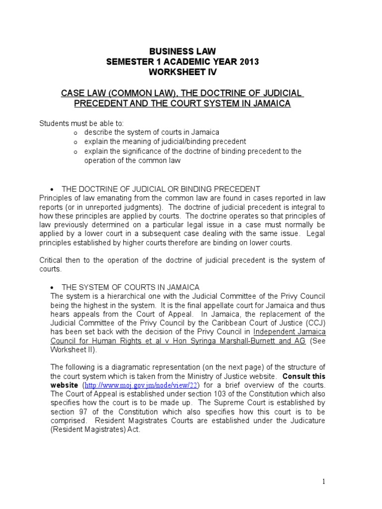 Explain the doctrine of binding precedent picture