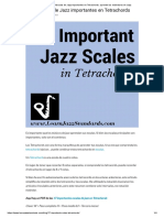 17 Básculas de Jazz Importantes en Tetrachords_ Aprende Los Estándares de Jazz
