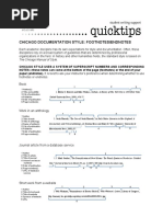 Chicago Documentation Style: Footnotes/Endnotes