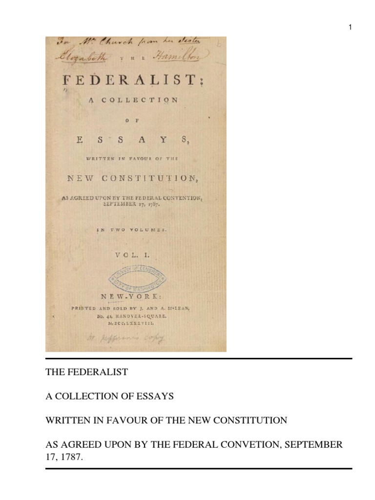 Federalist Papers | The Federalist Papers | Confederate States Of America
