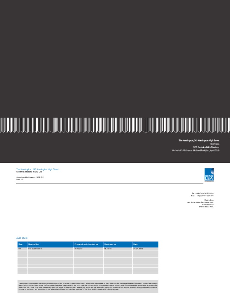Hoare Lea Sustainability Strategy Overview | PDF | Efficient Energy Use ...